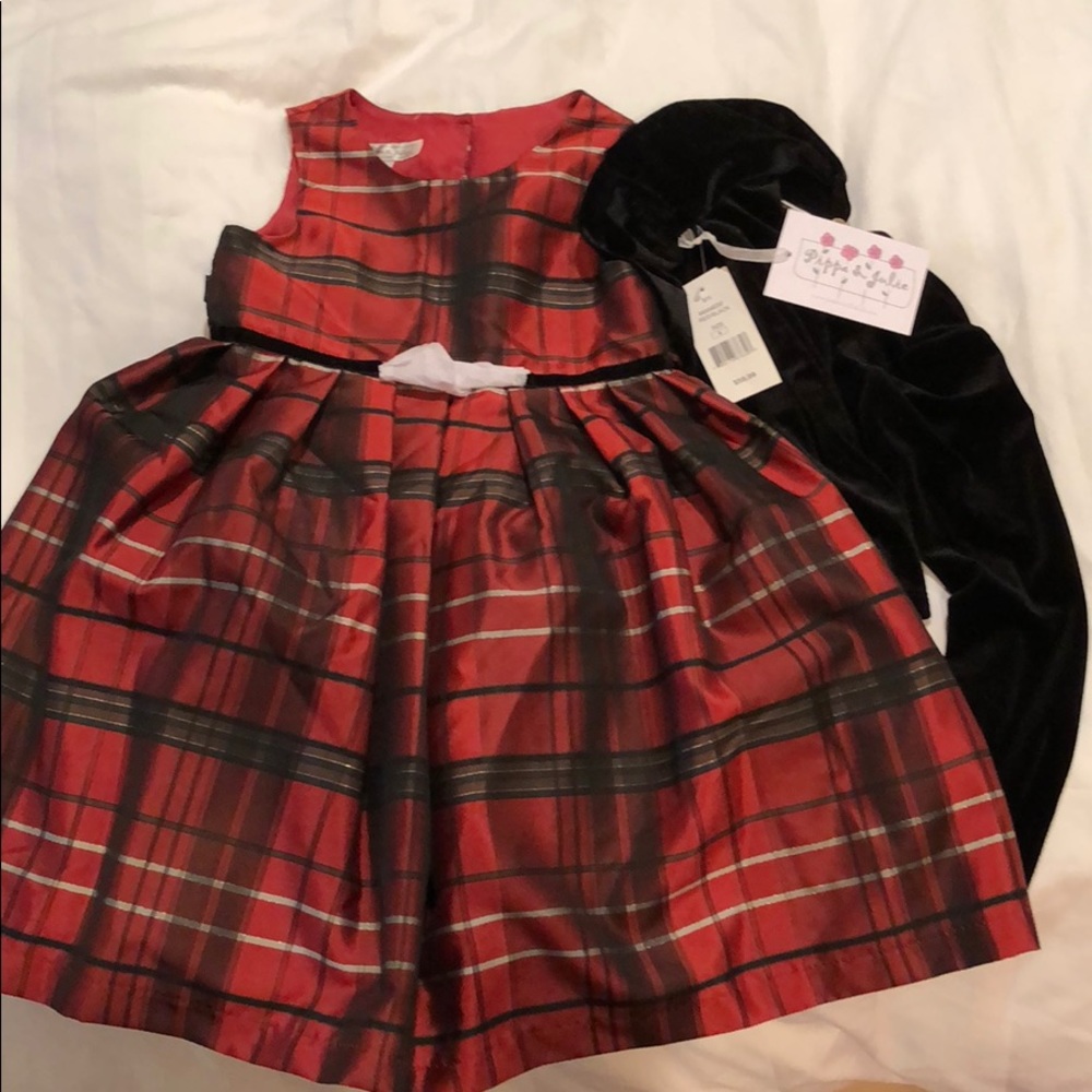 Extravagant 2 piece Holiday girls dress